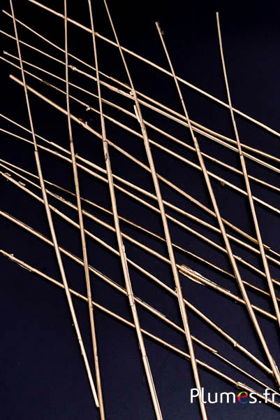 Metalen draad met coating - diam. 0,2 mm, lengte 27 cm - goud  